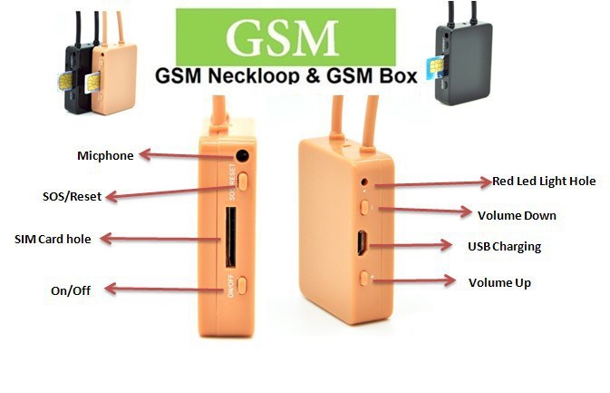  New Best Model High Quality 4.5 W Spy GSM Box Neckloop Black Megntic Mini Micro Invisible Spy Earpiece